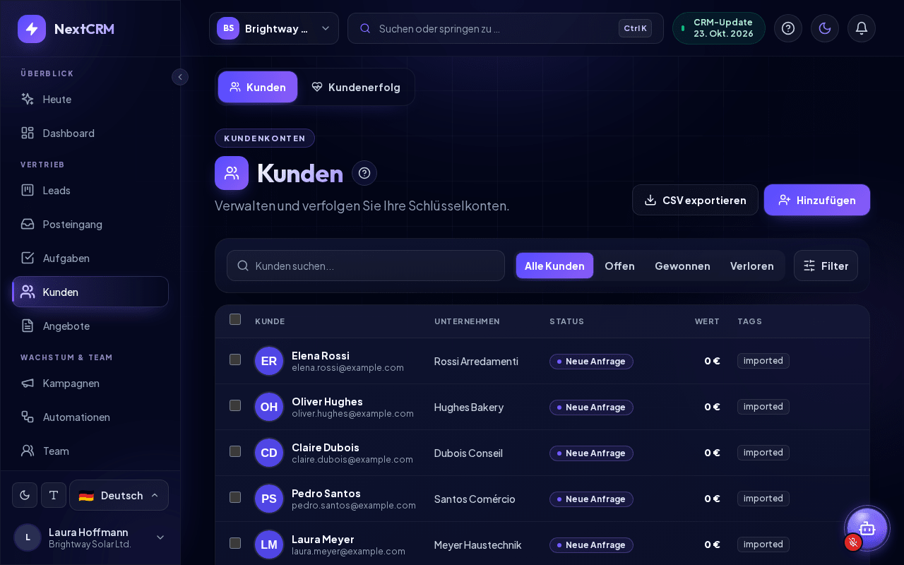 Kundenliste