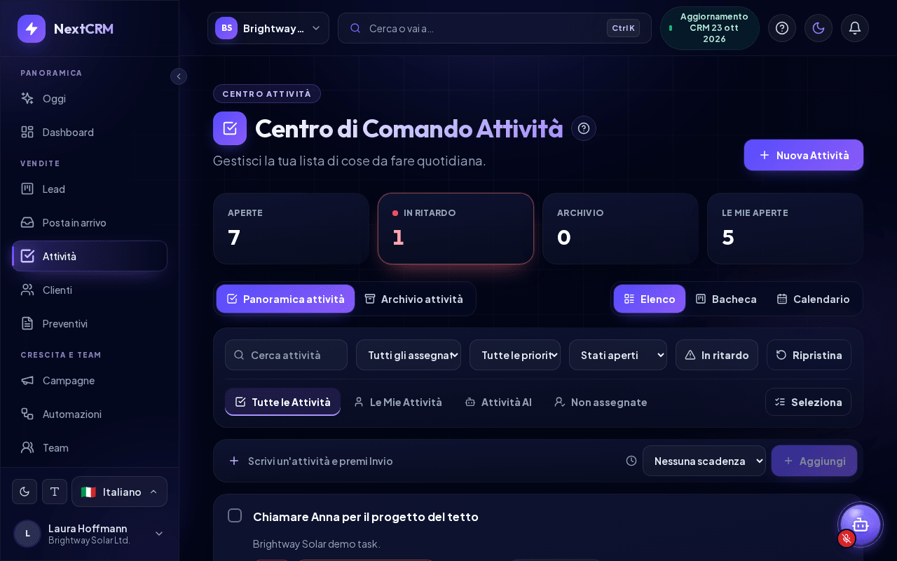 Centro di Comando Attività