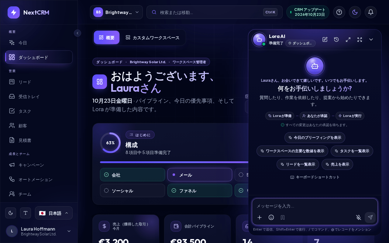 Loraとのチャット