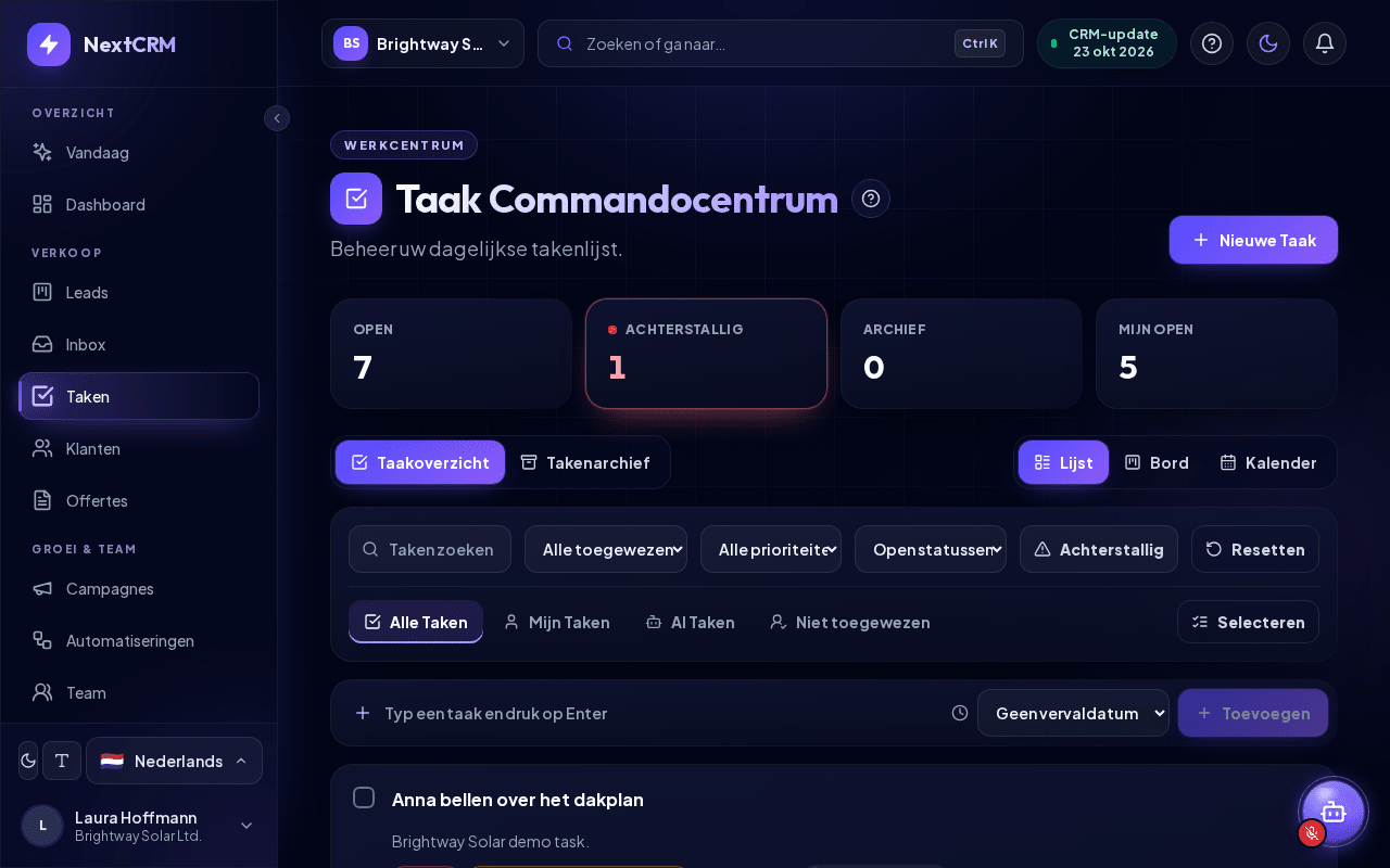 Taak Commandocentrum