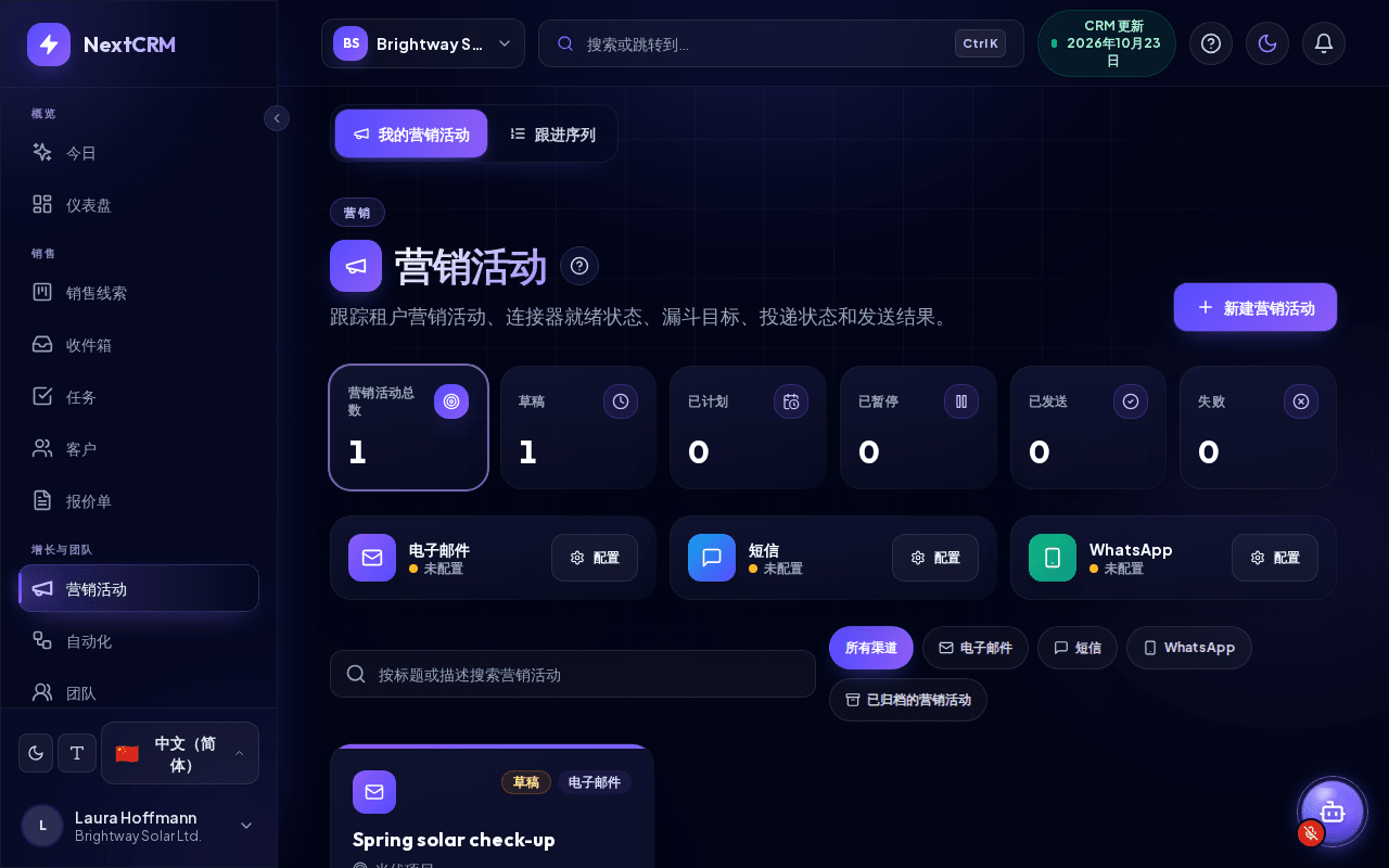 营销活动概览